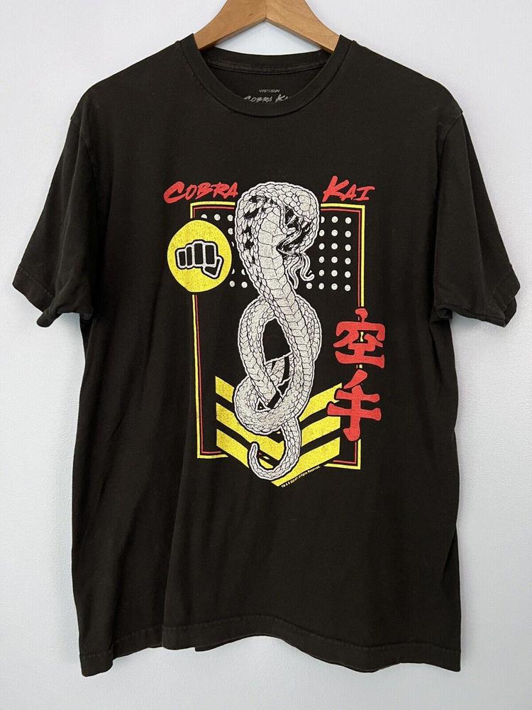 Cobra Kai Karate Kid Shirt Black Fifth sun Snake Tee 2020 Mens L